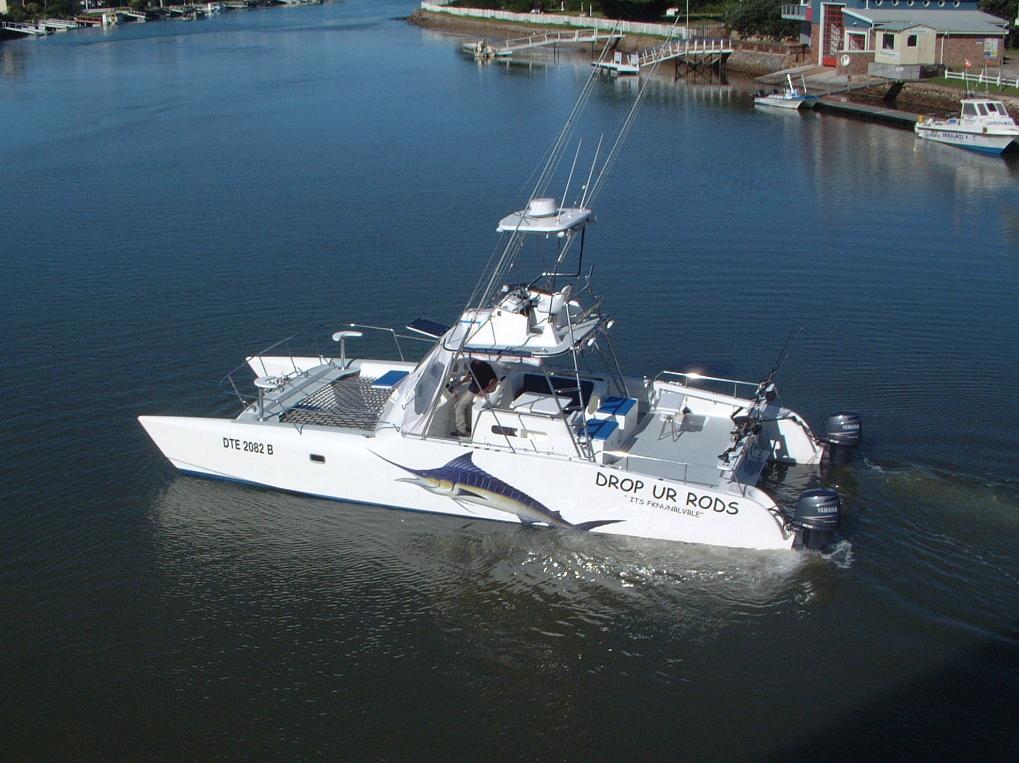 Boat Drop UR Rods Fishing Supercat 38 Sport Custom