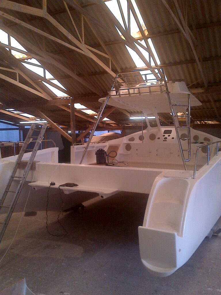 partially built Supercat 38 Sport Custom Boat available