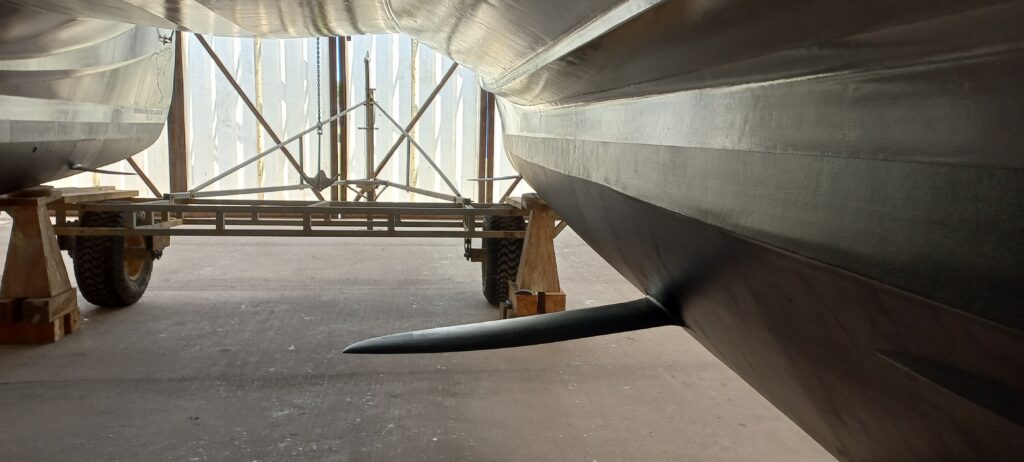 Hydrofoil fitted to Supercat Caldera 34