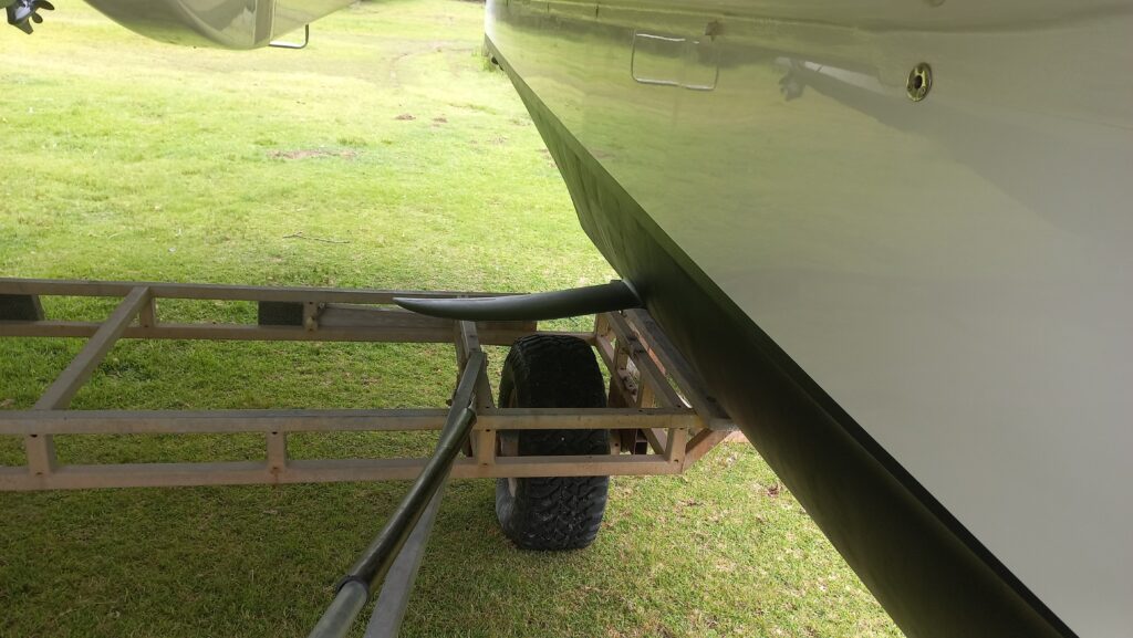 Hydrofoil fitted to Supercat 38 Sport Custom
